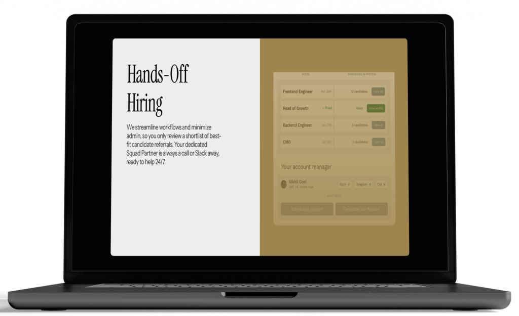 SquadTalent AI talent matching platform built by Zimozi