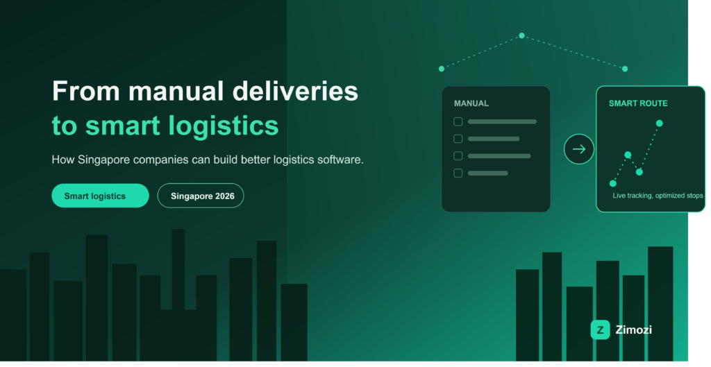 Smart logistics Singapore, manual delivery routes versus optimized route tracking