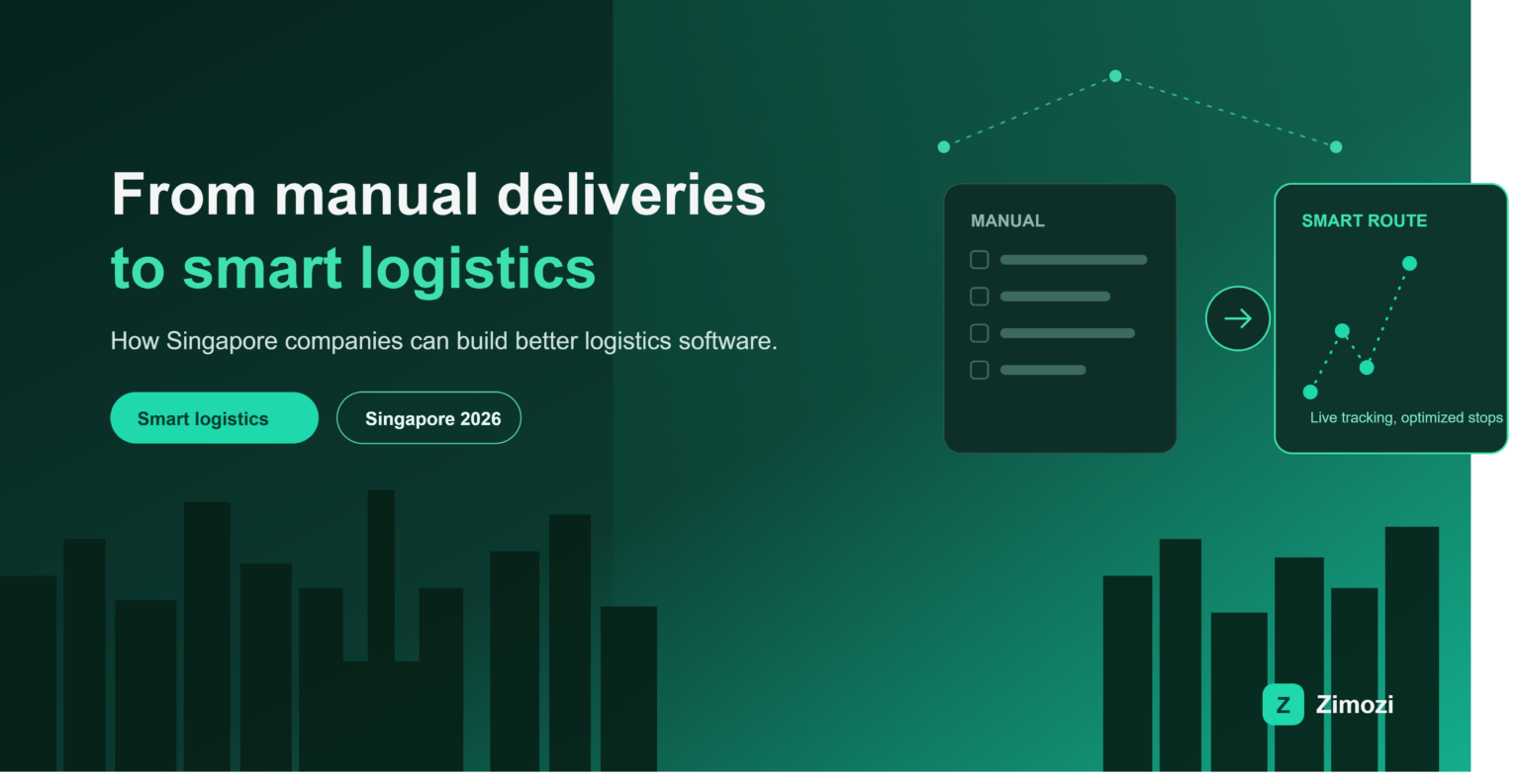 Smart logistics Singapore, manual delivery routes versus optimized route tracking