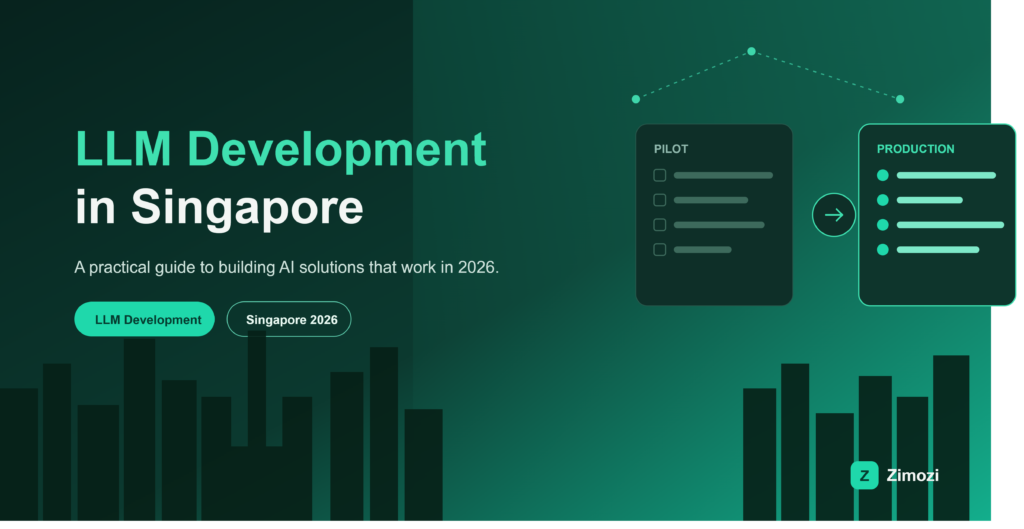LLM development Singapore, comparison of pilot stage versus production AI deployment
