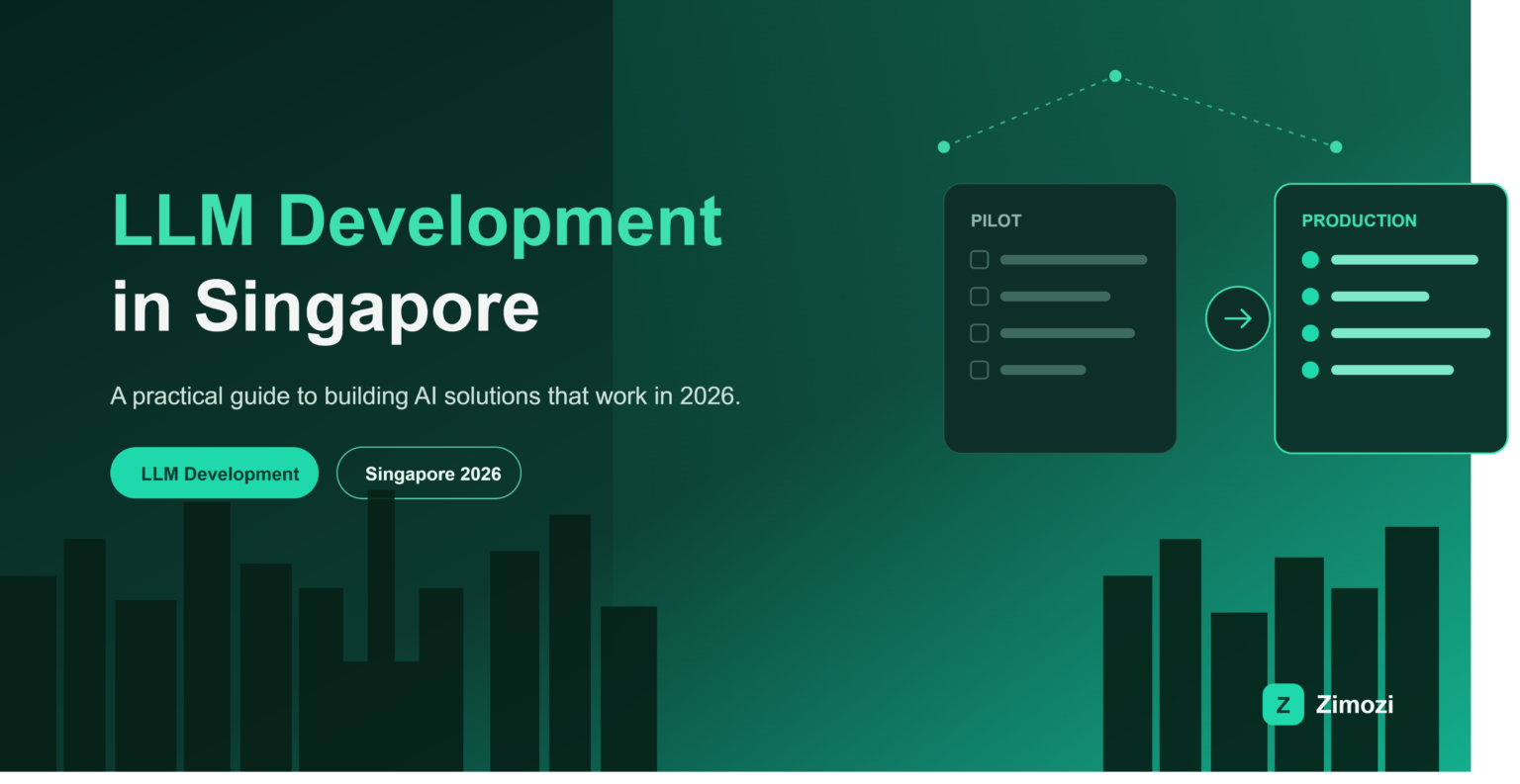 LLM development Singapore, comparison of pilot stage versus production AI deployment
